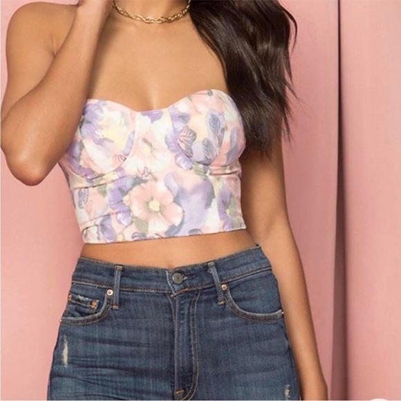 superdown Tops - Superdown x Draya Michele Nova Bustier Top